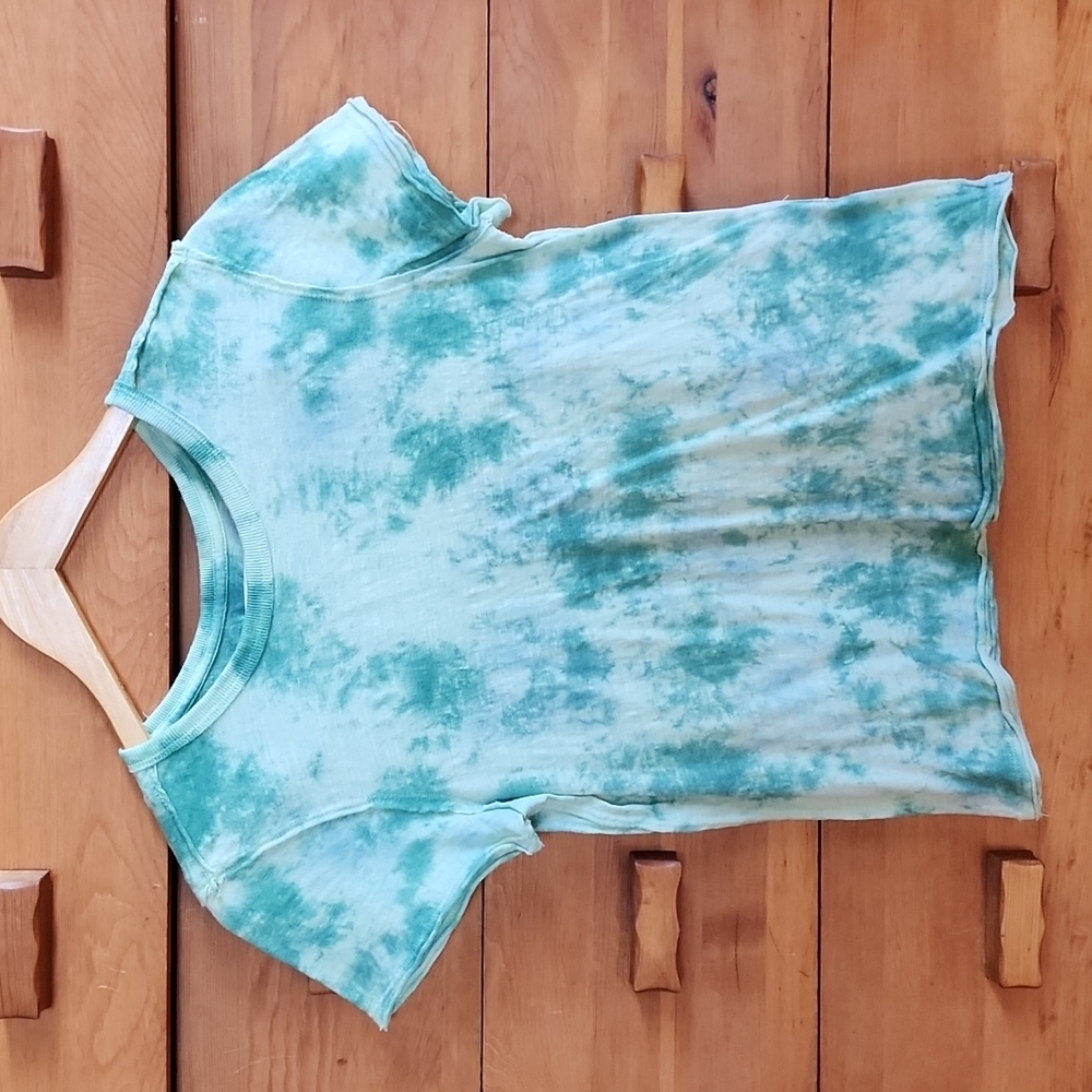 Free People: Riptide Raw-hem Tee, Seafoam (green), X-Small